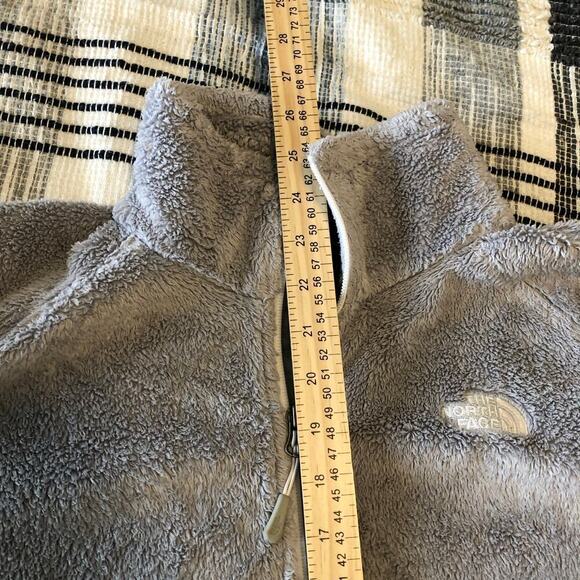 The North Face Osito Fleece Zip Up Jacket Womens Sz M Grey Comfy Soft - Picture 7 of 8